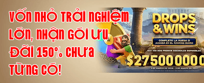 Chào Mừng Tân Thủ - Thưởng Nạp Đầu 100% promotion banner